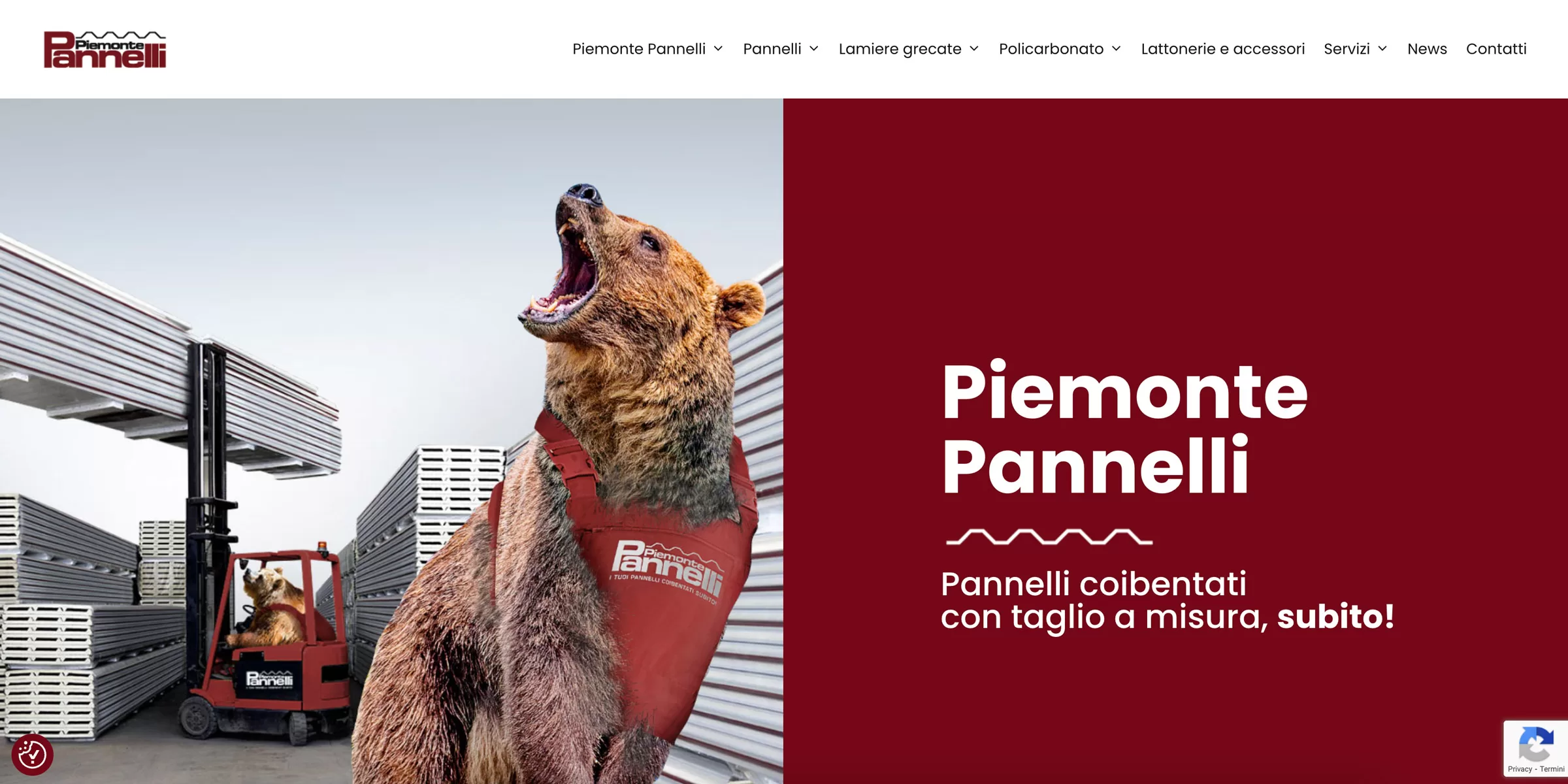 Piemonte Pannelli Website