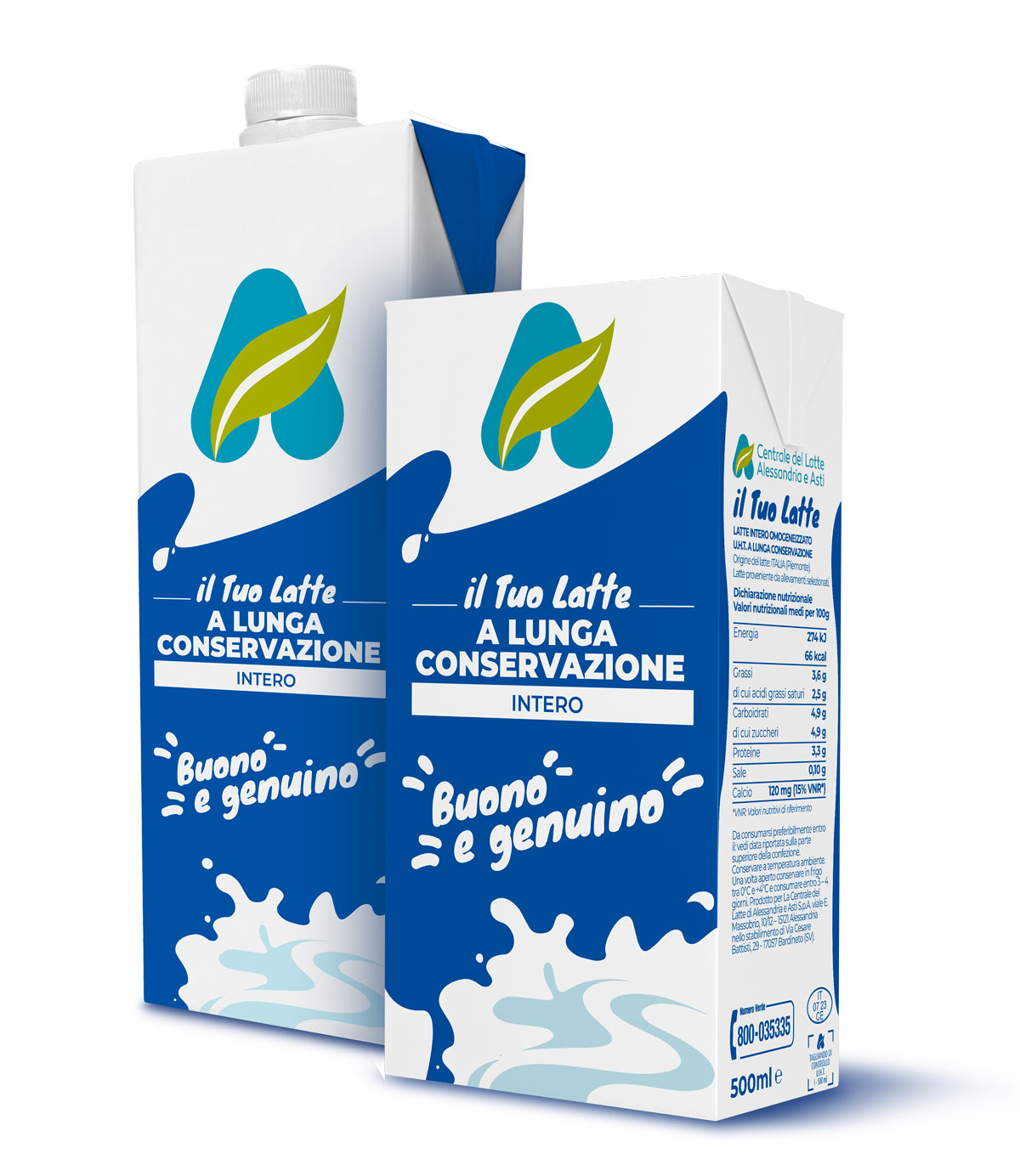 Centrale del Latte di Alessandria e Asti Packaging Latte
