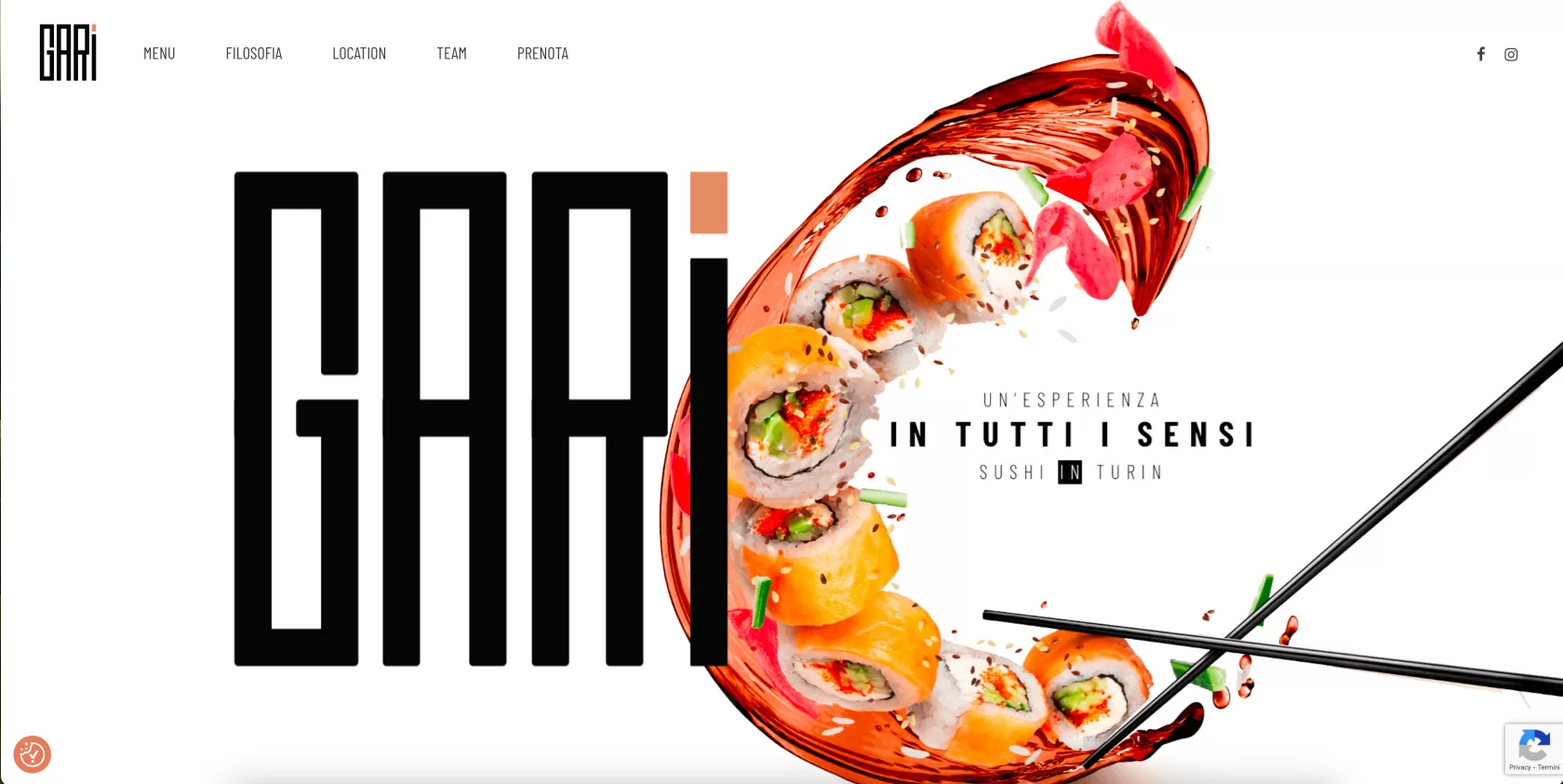 Gari Sushi in Turin Onepage