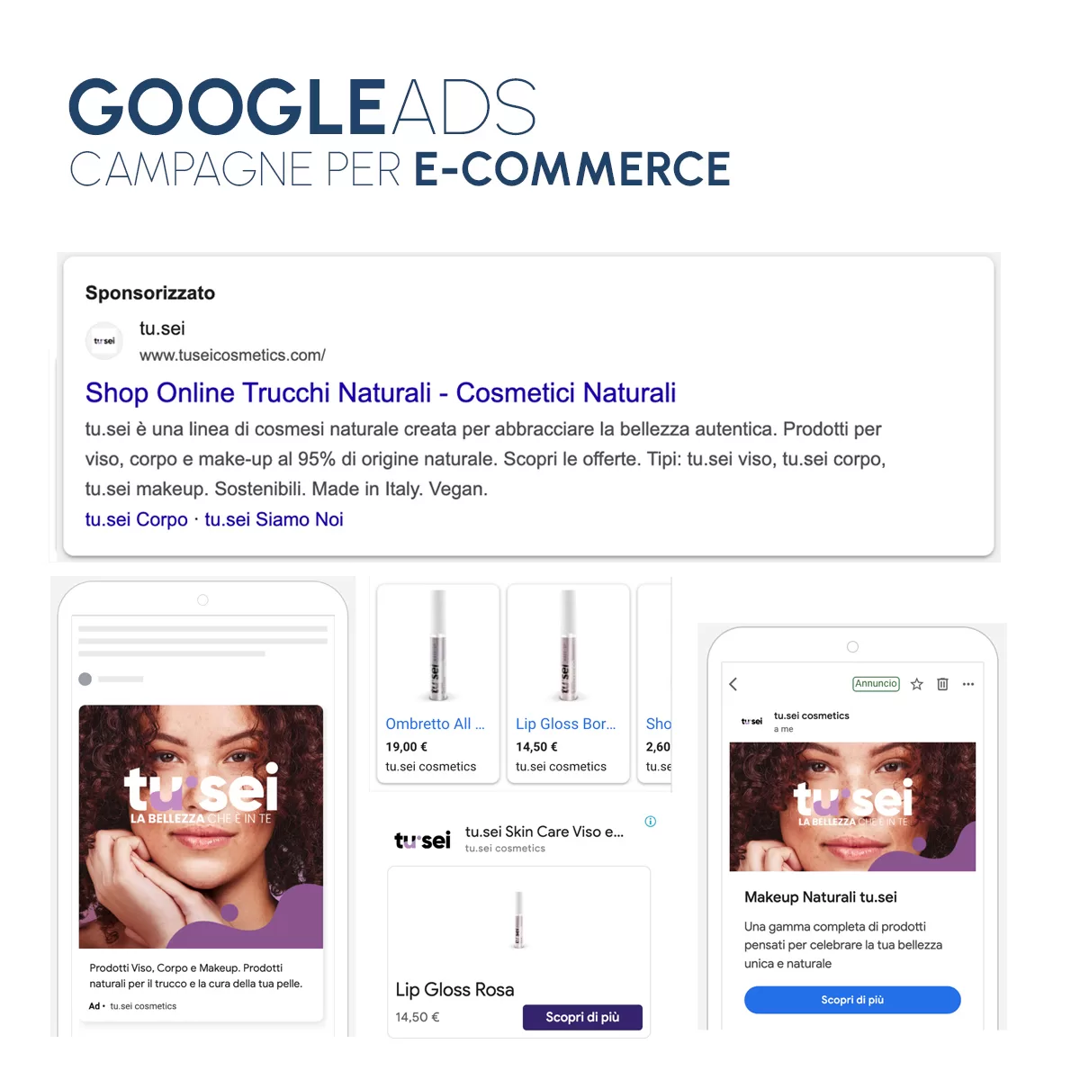 TUSEI Cosmetics - Campagne E-commerce